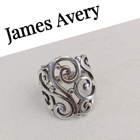 James Avery 925 Sterling Silver Open Sorrento Ring - Picture 3 of 12